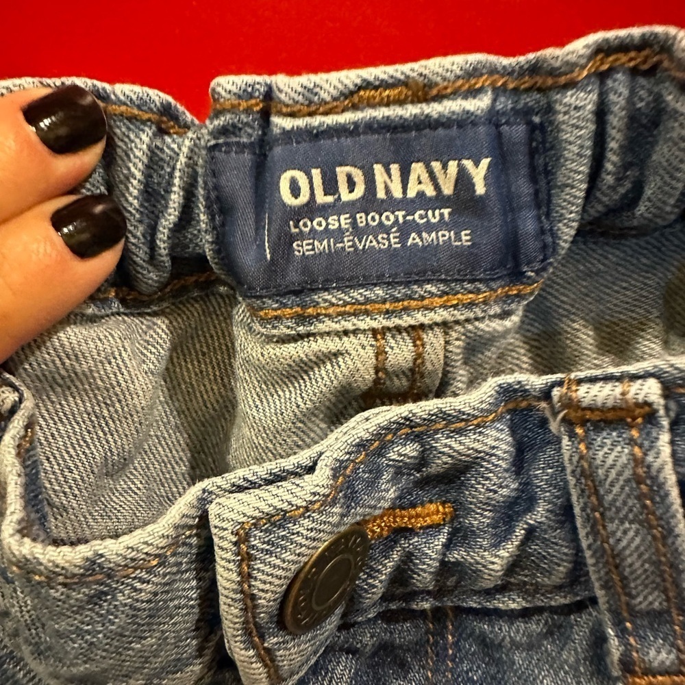 Old Navy Loose Boot-Cut Light Blue Jeans Boys size 8 regular - Picture 3 of 9